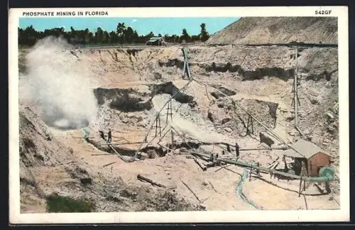 AK Phosphate mining in Florida, Bergbau