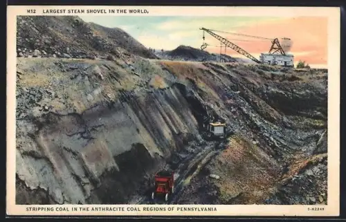 AK Pennsylvania, PA, Coal Mining Anthracite Region, Stripping Coal