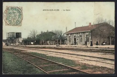 AK Arcis-sur-Aube, La Gare