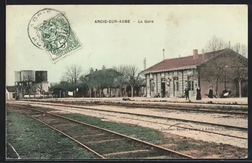 AK Arcis-sur-Aube, La Gare