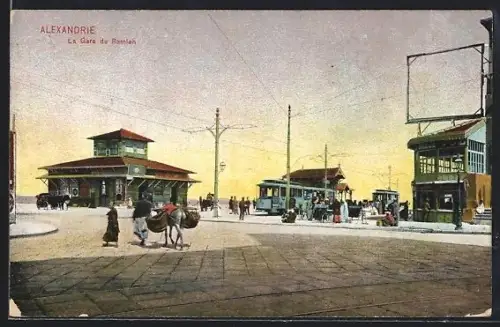AK Alexandrie, La Gare de Ramleh