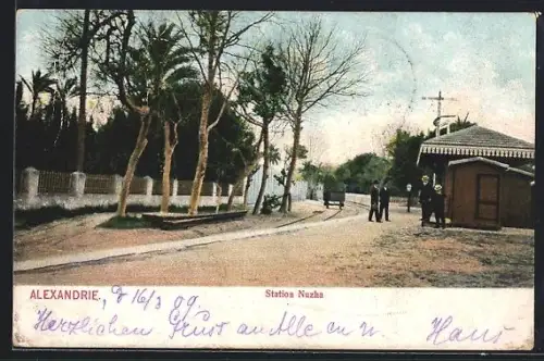 AK Alexandrie, Station Nuzha, Bahnhof