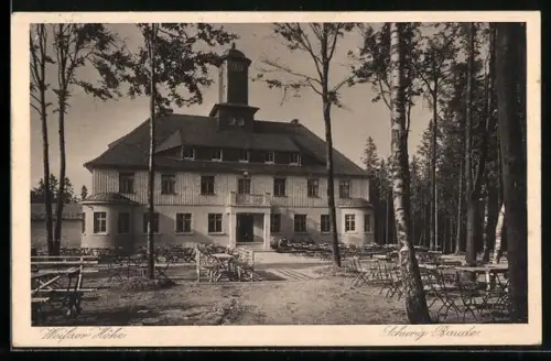 AK Weifa, Schurig-Baude, Biergarten