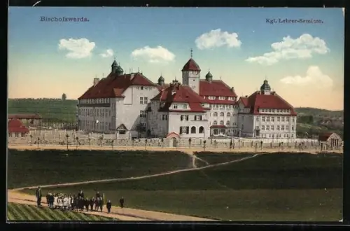 AK Bischofswerda, Blick zum kgl. Lehrerseminar