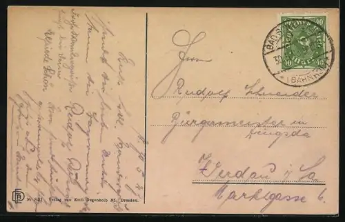 AK Schandau /sächs. Schweiz, Am Markt