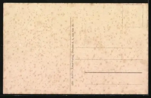 AK Königsbrück, Partie der Schlossstrasse mit Kriegerdenkmal