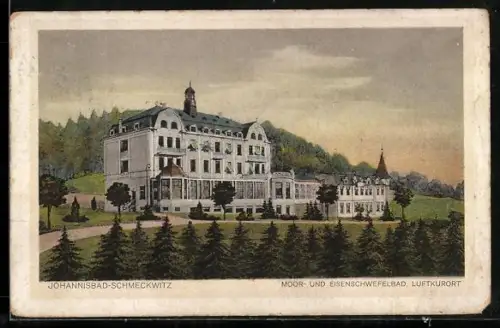 AK Johannisbad-Schmeckwitz /Kamenz, Moor- und Eisenschwefelbad mit Grünanlagen