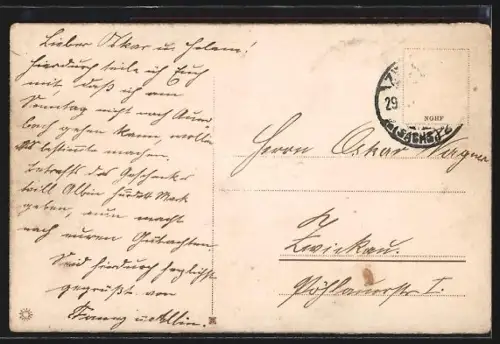 AK Dresden, Elbpartie, Carola- und Augustusbrücke