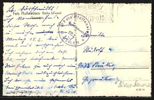 AK Pfaffendorf /Sächsische Schweiz, Fels Pfaffenstein, Gasthaus