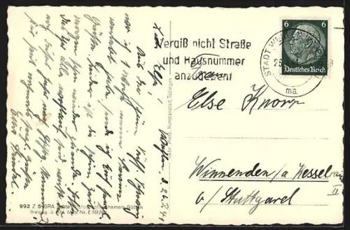 AK Wehlen /Sächs. Schweiz, Wehlen und Pötzscha gegen die Basteiwände