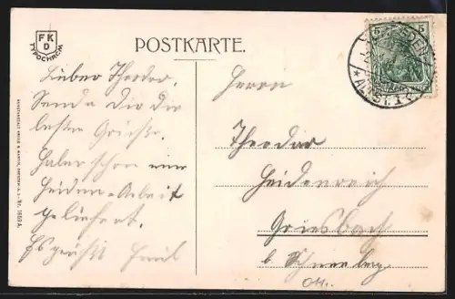 AK Dresden, Blick auf die Neustadt