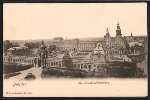 AK Dresden, Kgl. Zwinger (Totalansicht)