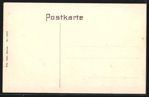 AK Siegen, Ortsansicht mit Kirche