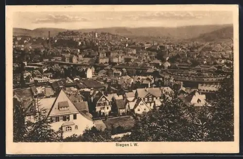 AK Siegen i. W., Blick über den Ort