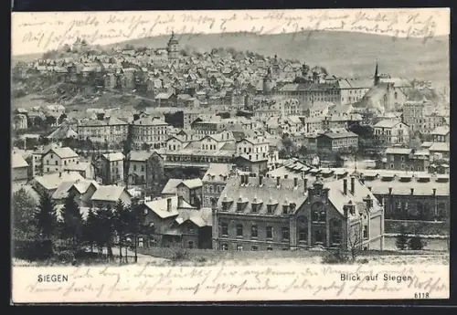AK Siegen, Blick auf Siegen