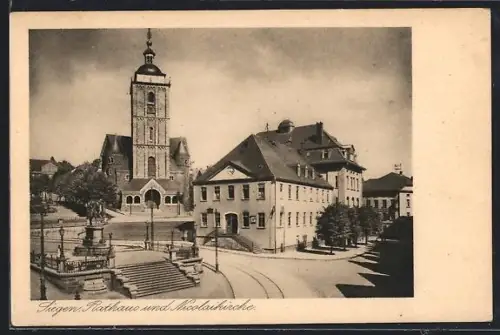AK Siegen, Rathaus und Nikolaikirche