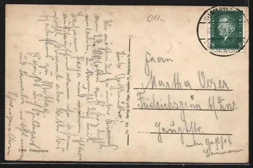 AK Dresden, Blick von der Neustadt