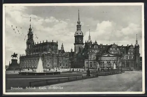AK Dresden, Schloss, Katholische Hofkirche