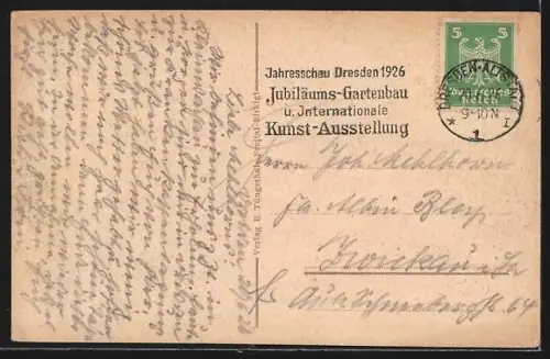 AK Dresden-Loschwitz, Ortsansicht mit Drahtseilbahn