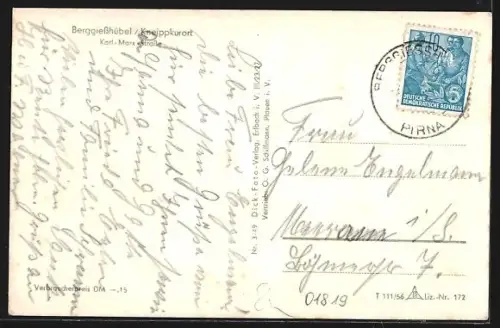 AK Berggiesshübel, Karl-Marx-Strasse