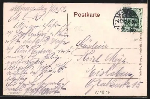 AK Kamenz, Blick nach dem Damm