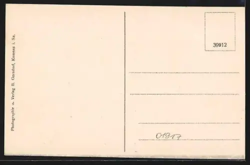 AK Kamenz i. Sa., Blick nach dem Hutberg