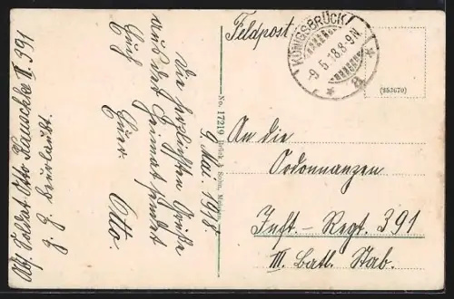 AK Königsbrück, Blick vom Scheibigen Berge