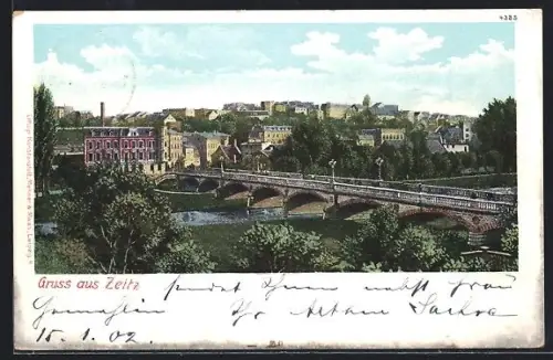 AK Zeitz, Brückenpartie im Ort