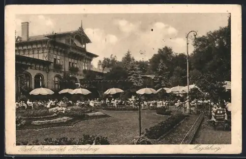 AK Magdeburg, Park-Restaurant Herrenkrug, Inh. Wilhelm Westphal