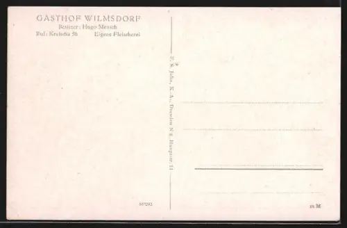 AK Wilmsdorf, Gasthof Wilmsdorf, Inh. Hugo Mensch