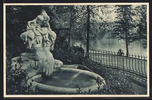 AK Düsseldorf, Märchenbrunnen