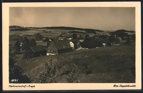 AK Hartmannsdorf i. Erzgeb., Blick auf den Bezirk Dippoldiswalde
