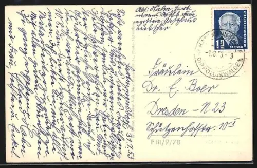 AK Hartmannsdorf i. Erzgeb., Blick auf den Bezirk Dippoldiswalde