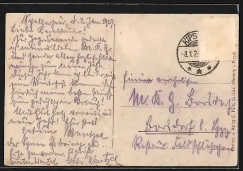 AK Schellerhau b. Altenberg, Ortsansicht mit Kirche