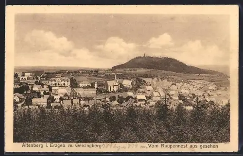 AK Altenberg i. Erzgeb., Geisingberg, Vom Raupennest aus gesehen