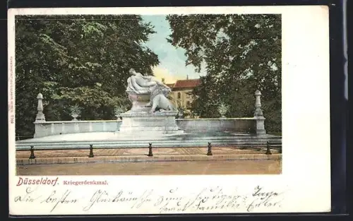 AK Düsseldorf, Kriegerdenkmal