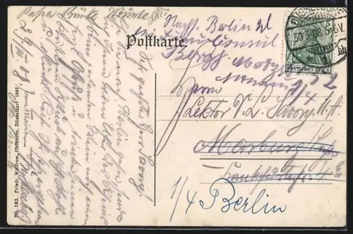 AK Düsseldorf, Tritonengruppe im Stadtgraben