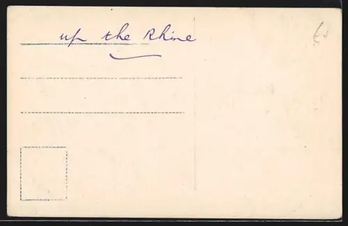 AK Oberlahnstein am Rhein, Ortsansicht vom Rhein aus