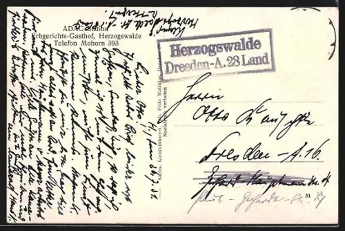 AK Herzogswalde, Schloss