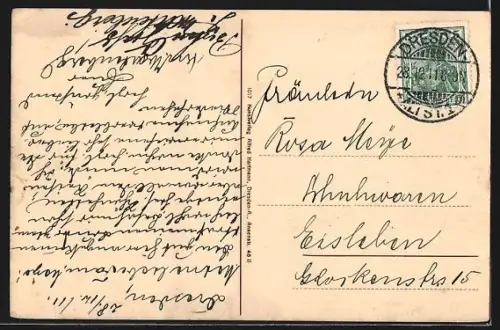 AK Dresden, Blick auf den Kgl. Zwinger