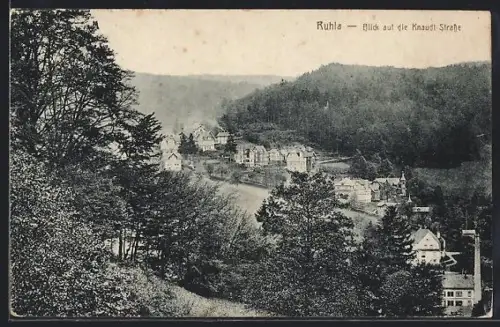 AK Ruhla, Blick auf die Knaudtstrasse