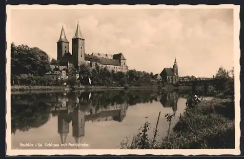 AK Rochlitz i. Sa., Schloss mit Petrikirche