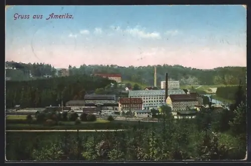 AK Restaurant Amerika /Mulde, Blick zum Restaurant Amerika