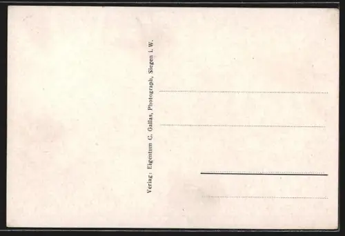 AK Siegen, Alter Klub, Ortspartie mit Platz u. Turm, Panorama