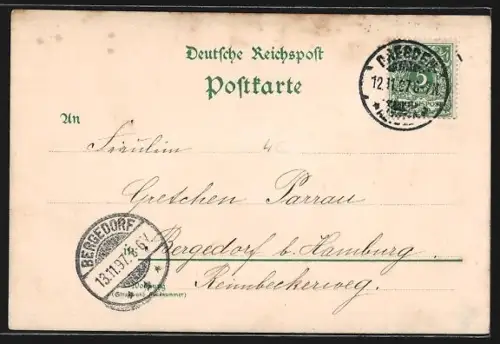 Lithographie Dresden, Augustusbrücke von Neustadt aus, Terrassentreppe