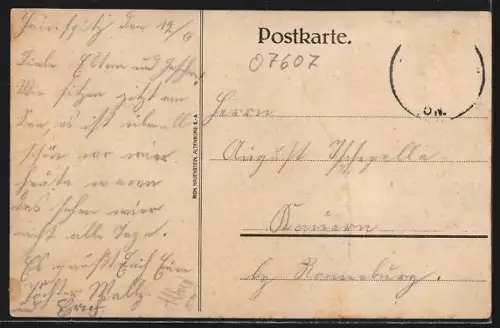 AK Hainspitz /Th., Gasthaus am See, Seepartie, Waldweg