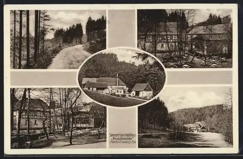 AK Mühltal b. Eisenberg i. Th., Waldhaus Froschmühle, Bes. Albert Haufe
