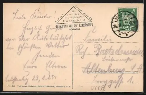 AK Seitenroda, Gasthof Seidenroda und Leuchtenberg