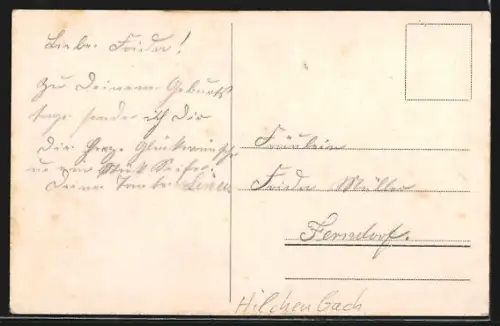 AK Hilchenbach, Stift Keppel, Panorama von einer Wiese aus