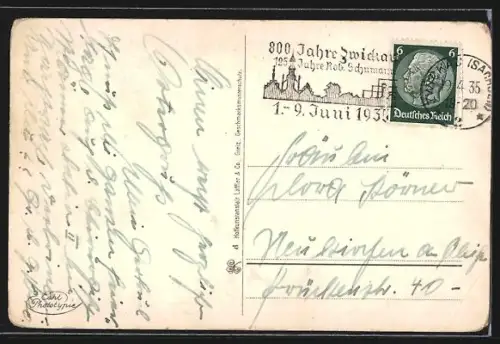 AK Zwickau i. Sa., Ansichten vom Staatl. Krankenstift